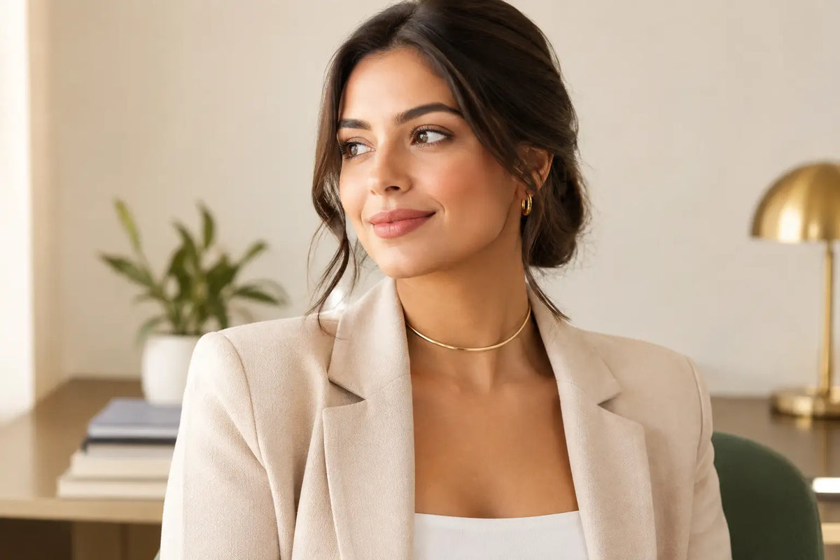Choker Necklace Styling for Work Made Easy