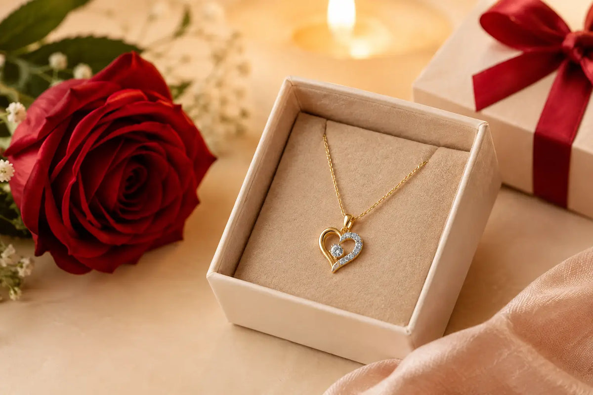 Heart Necklace Gift for Girlfriend Ideas
