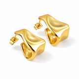 Mireya Wave Hoop Earrings