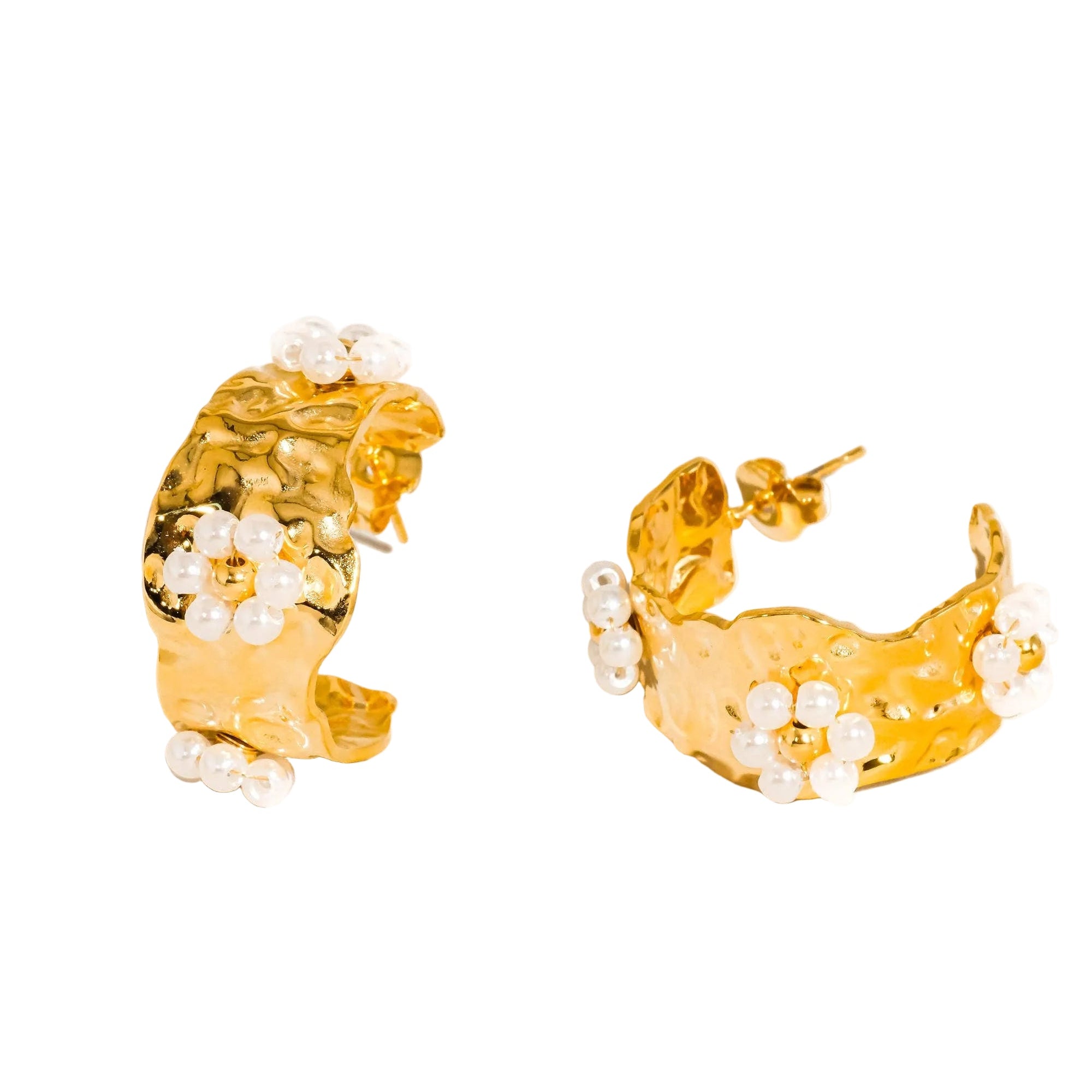 Rosalie Floral Hoop Earrings