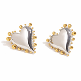 Abigail Heart Stud Earrings