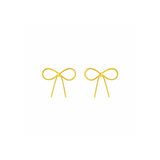 Dainty bow stud earrings crafted from 14K gold fill or sterling silver with a polished finish. Lightweight, comfortable, and hypoallergenic—perfect for adding a feminine, timeless touch to any look.