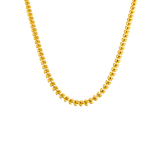 Classic wheat chain necklace crafted from stainless steel with premium 18K gold plating, offering a timeless design and understated elegance. Hypoallergenic, water- and tarnish-resistant—perfect for elevating any jewellery collection with sophisticated simplicity.