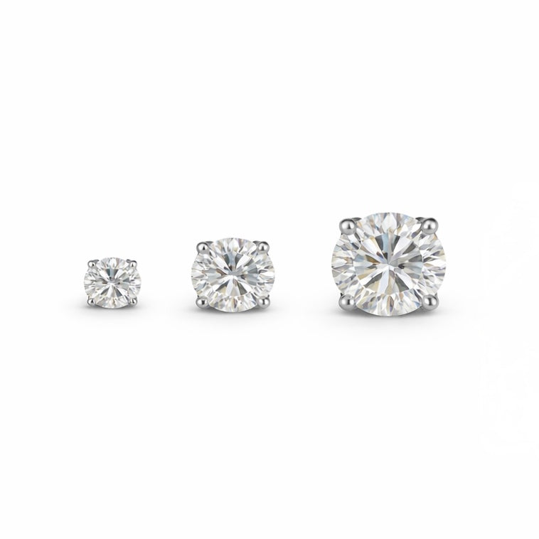 Signature Moissanite Stud Earrings