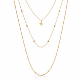Celestial Triple Star Necklace