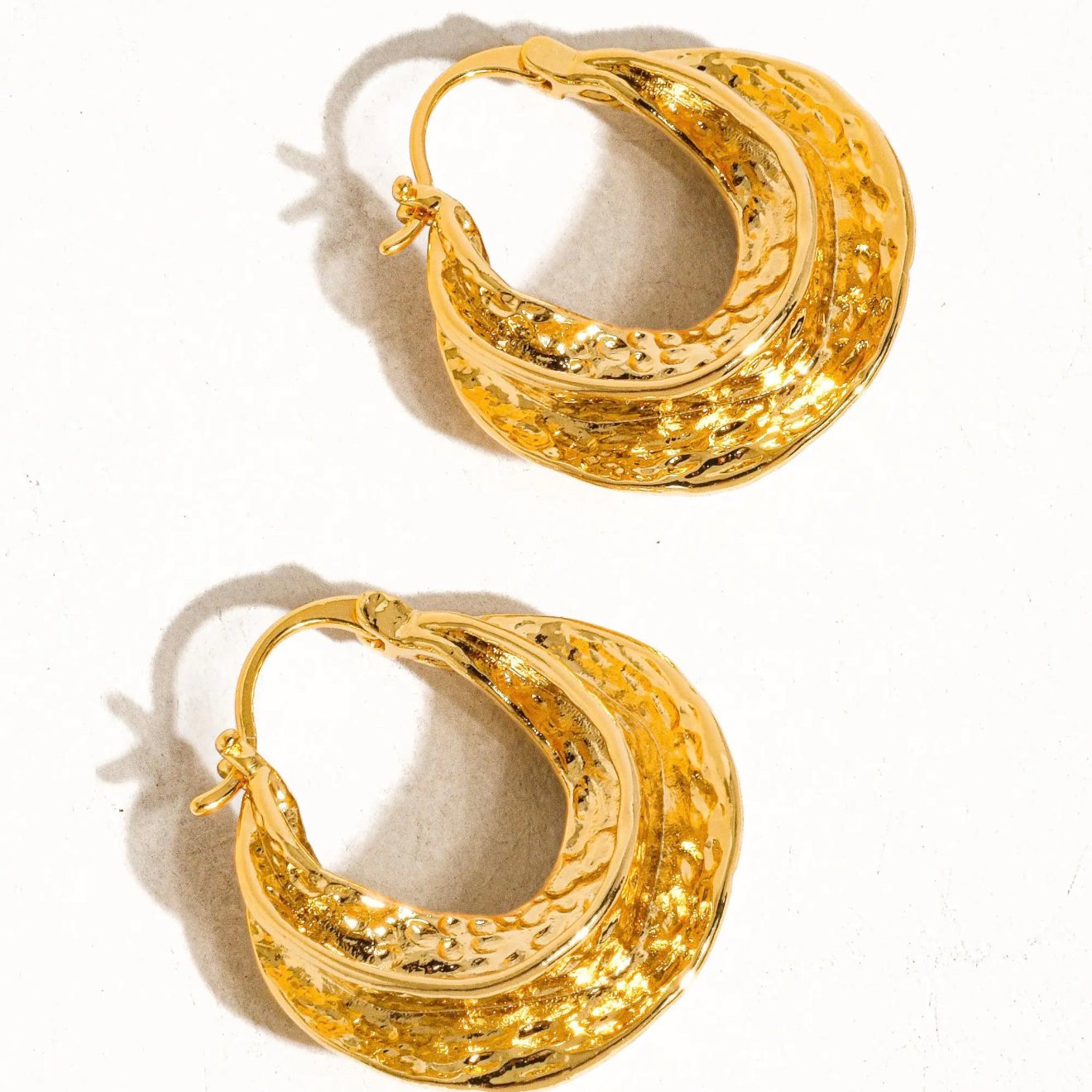 Calista Swirl Hoop Earrings