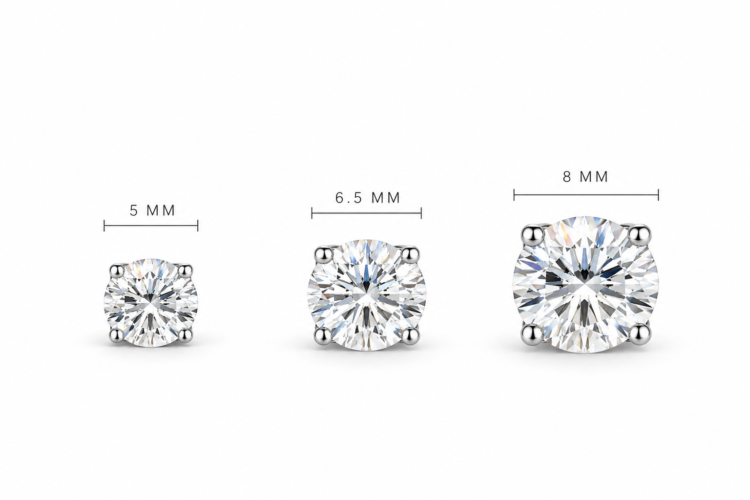 Signature Moissanite Stud Earrings