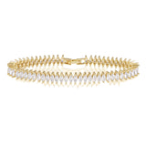 Maisley Tennis Bracelet. 18K gold-plated