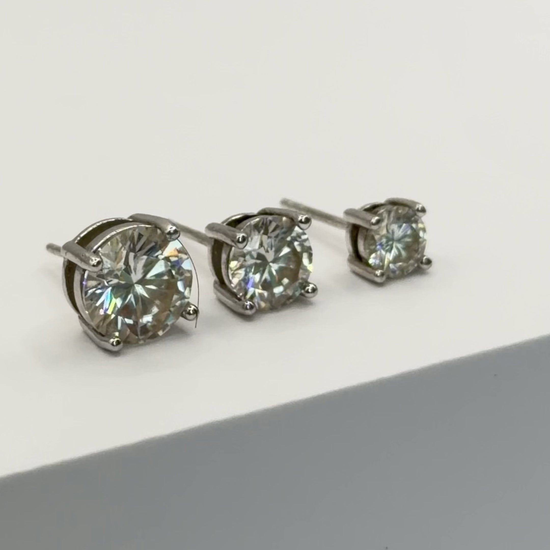 Signature Moissanite Stud Earrings